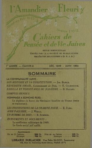 L’Amandier Fleuri N°2 (01 déc. 1949)